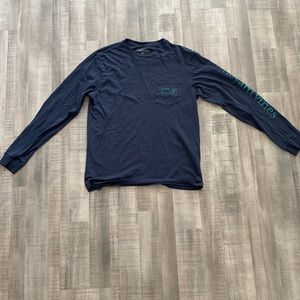 Blue Vineyard vines long sleeve shirt for men